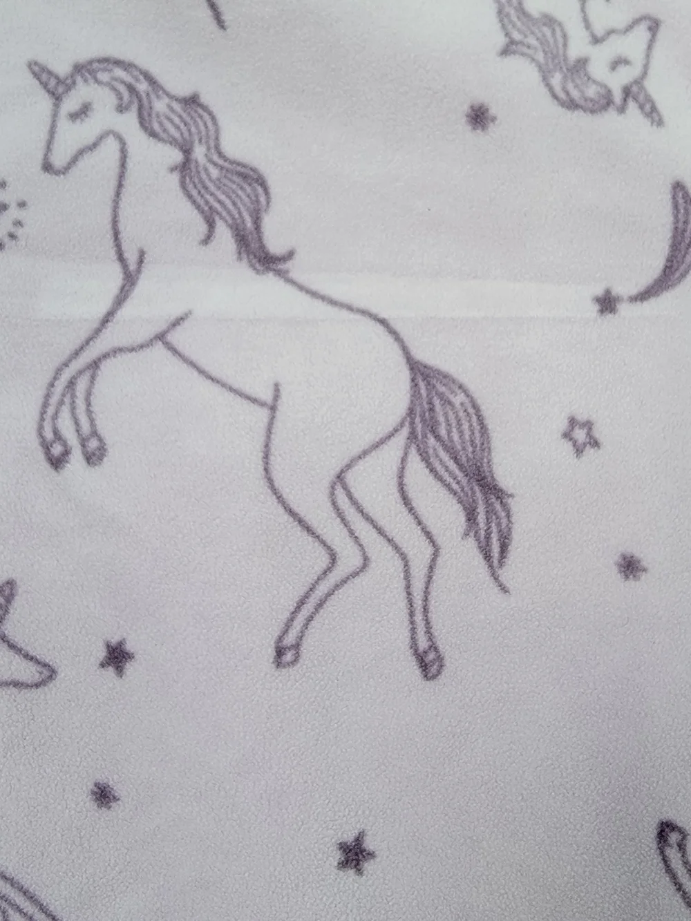 Carter's Lavender Unicorn Fleece Ruffle Nightgown - Size 6-7A